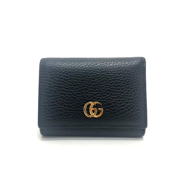 GUCCI GG Marmont Compact Wallet Coin Compartment Trifold wallet - Picture 1 of 12